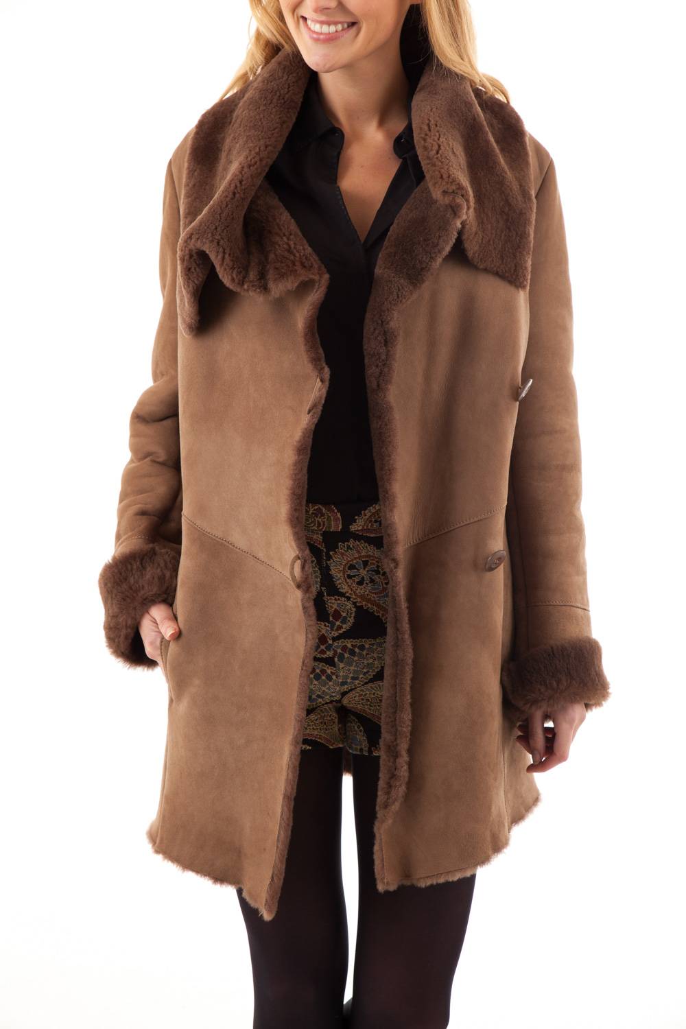 Women's shearling coat Oakwood Yemen - Image n°1