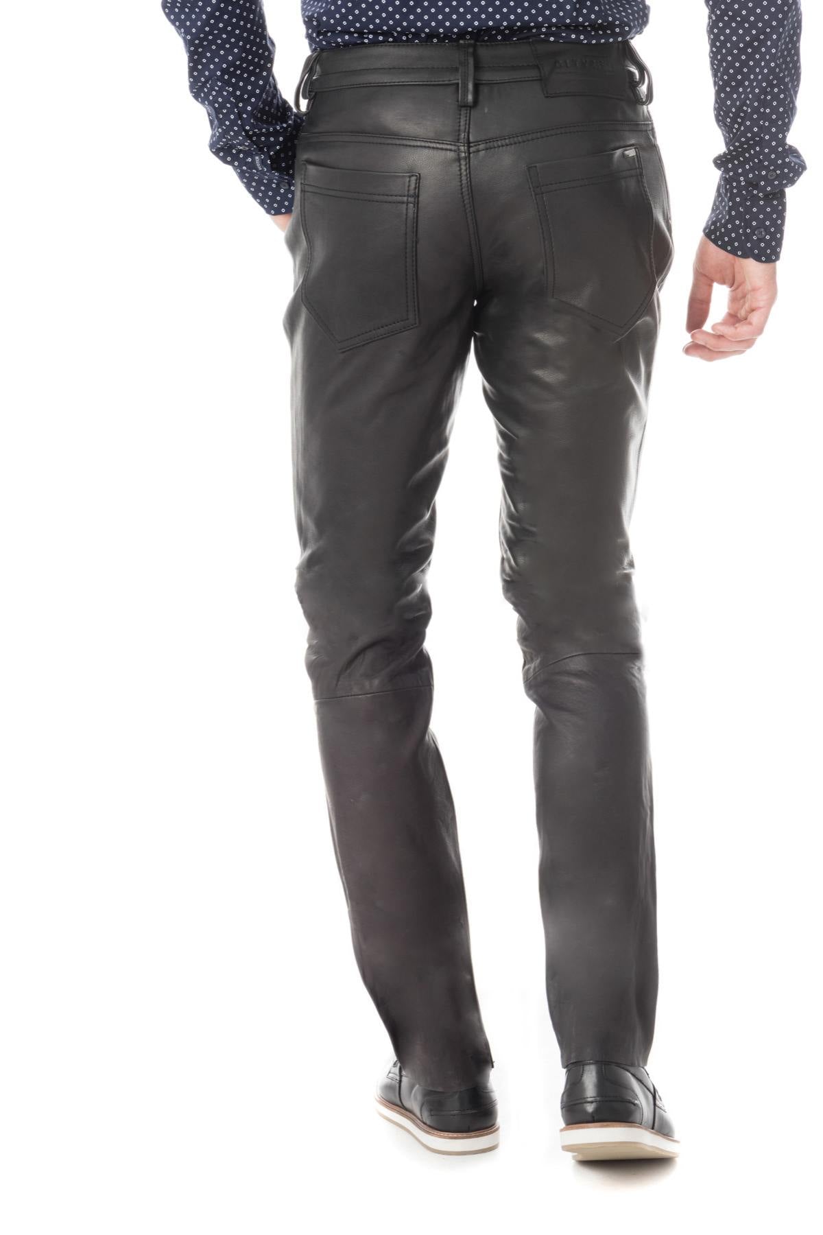 men's cowhide leather pants - Image n°4