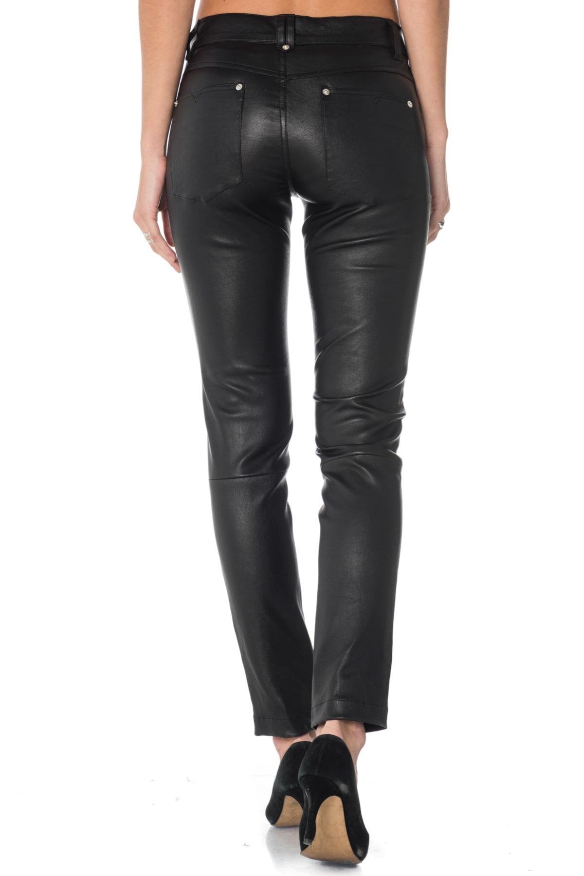 Diesel women's lambskin pants - Image n°4