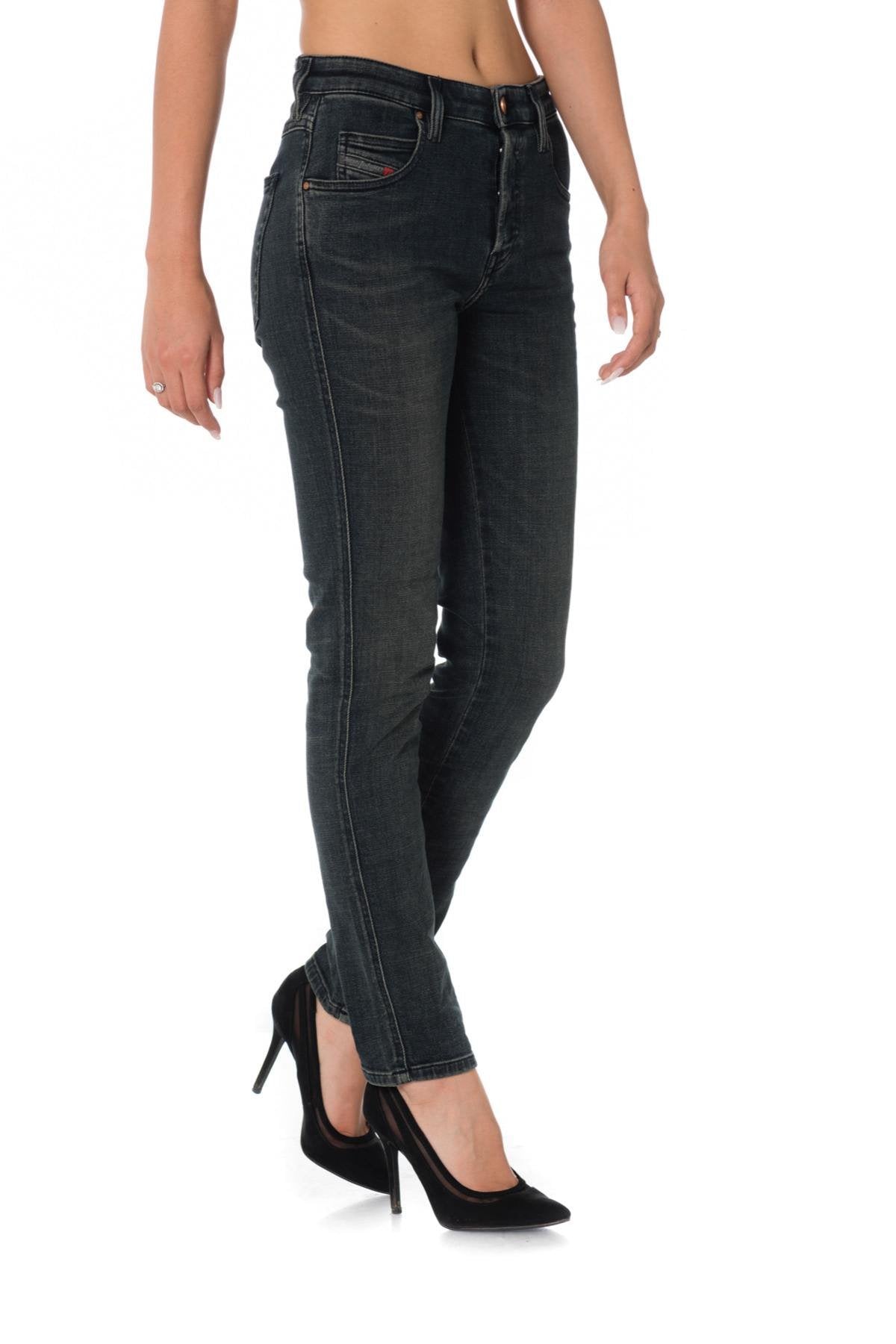 Diesel women's distressed blue jeans - Image n°1