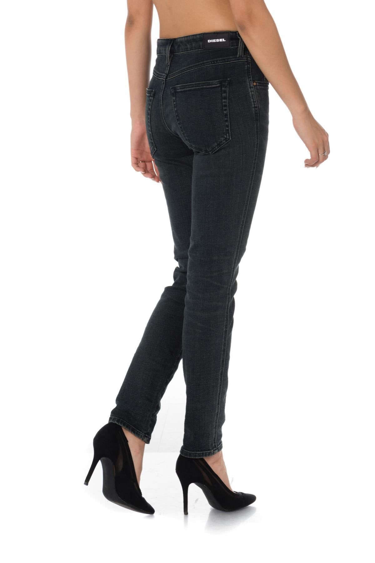 Diesel women's distressed blue jeans - Image n°2