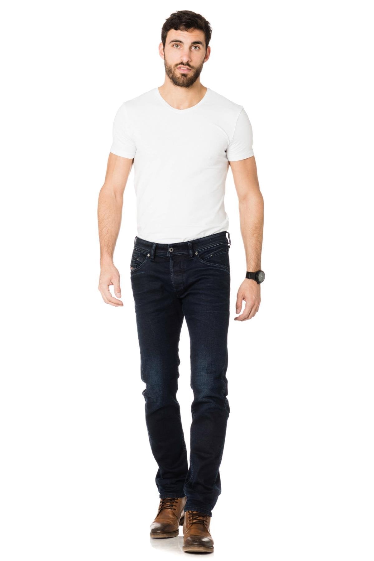 Diesel dark blue jeans for men - Image n°4