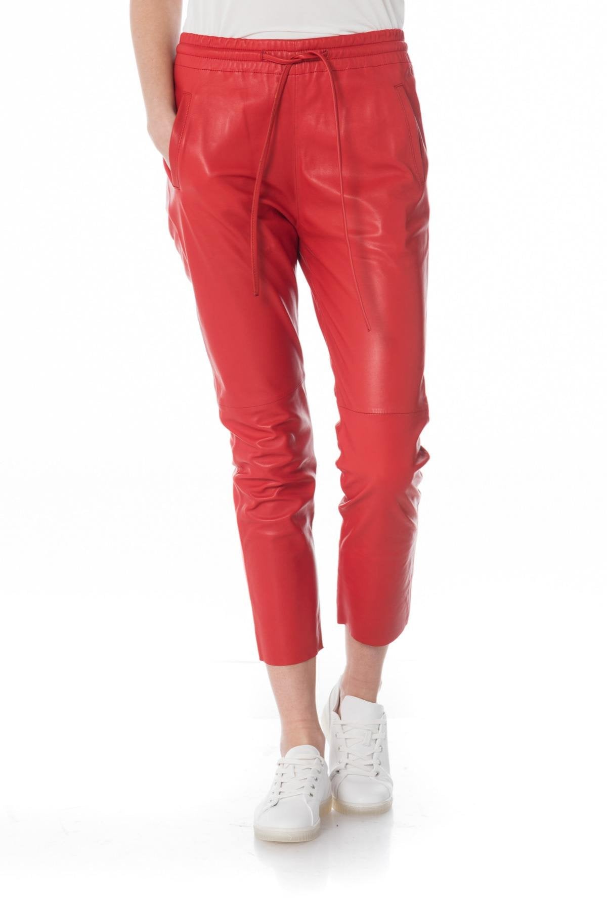 Red leather pants - Image n°5