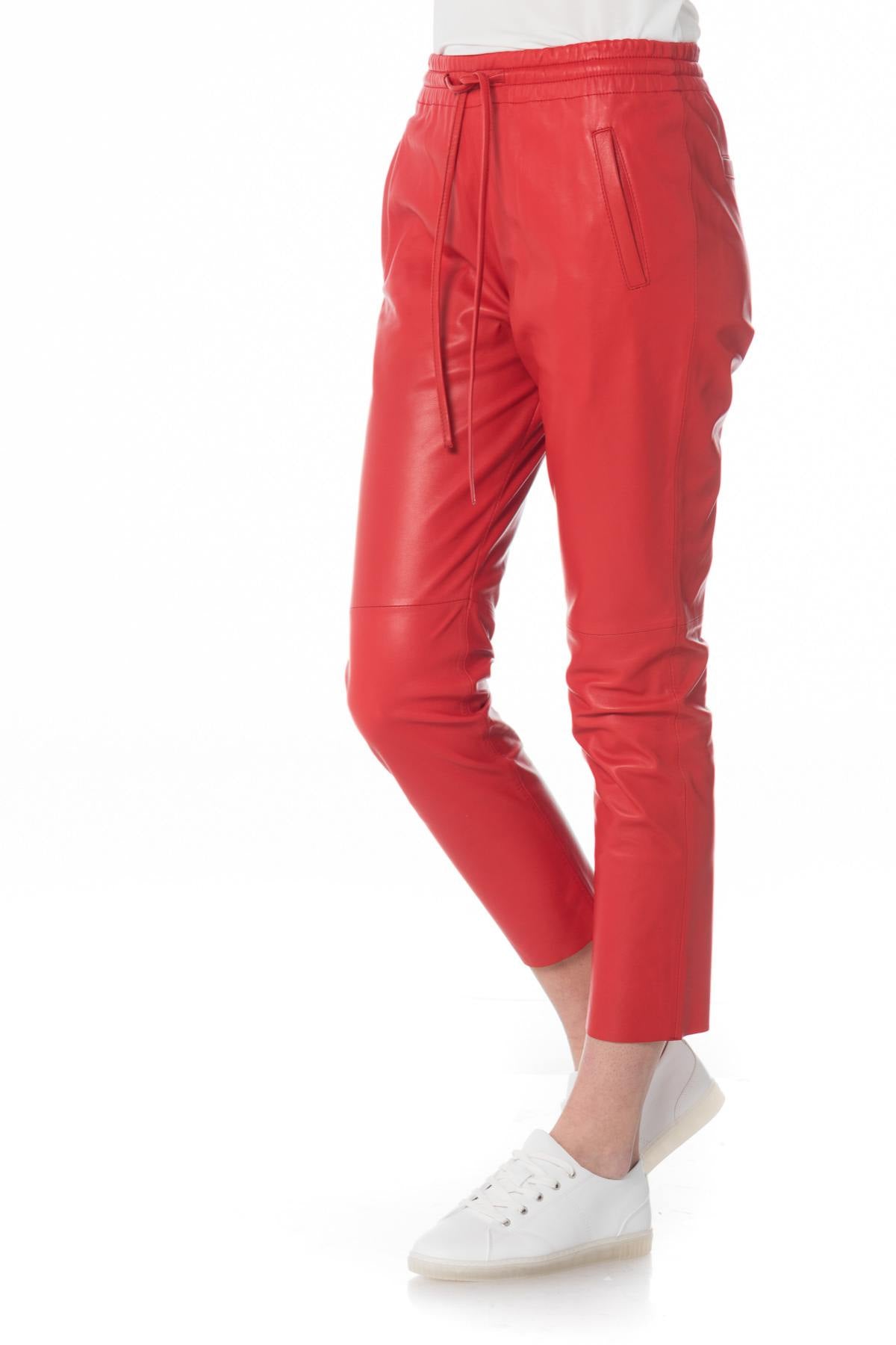 Red leather pants - Image n°1