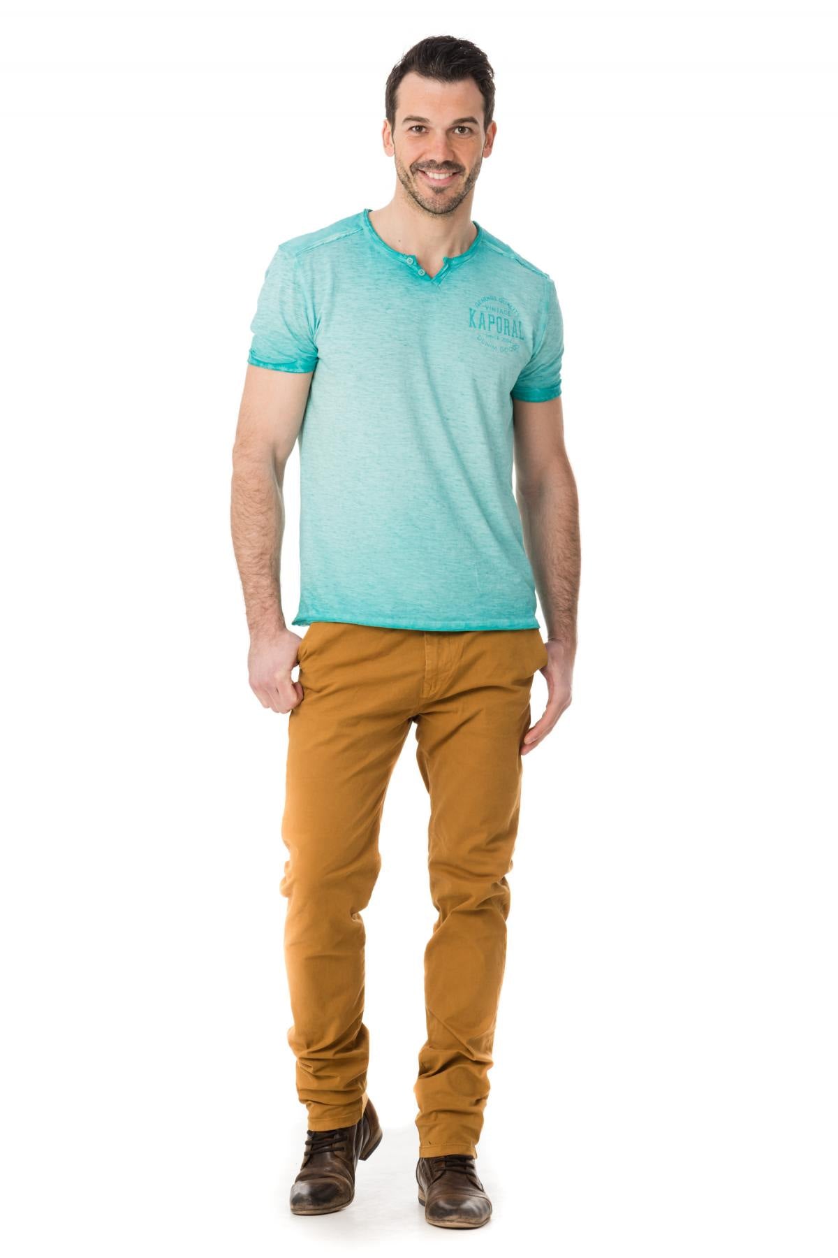 Scotch & Soda men's chinos light camel - Image n°3