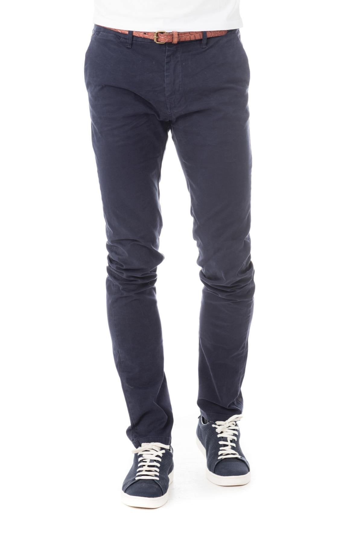 Navy chino pants - Image n°1