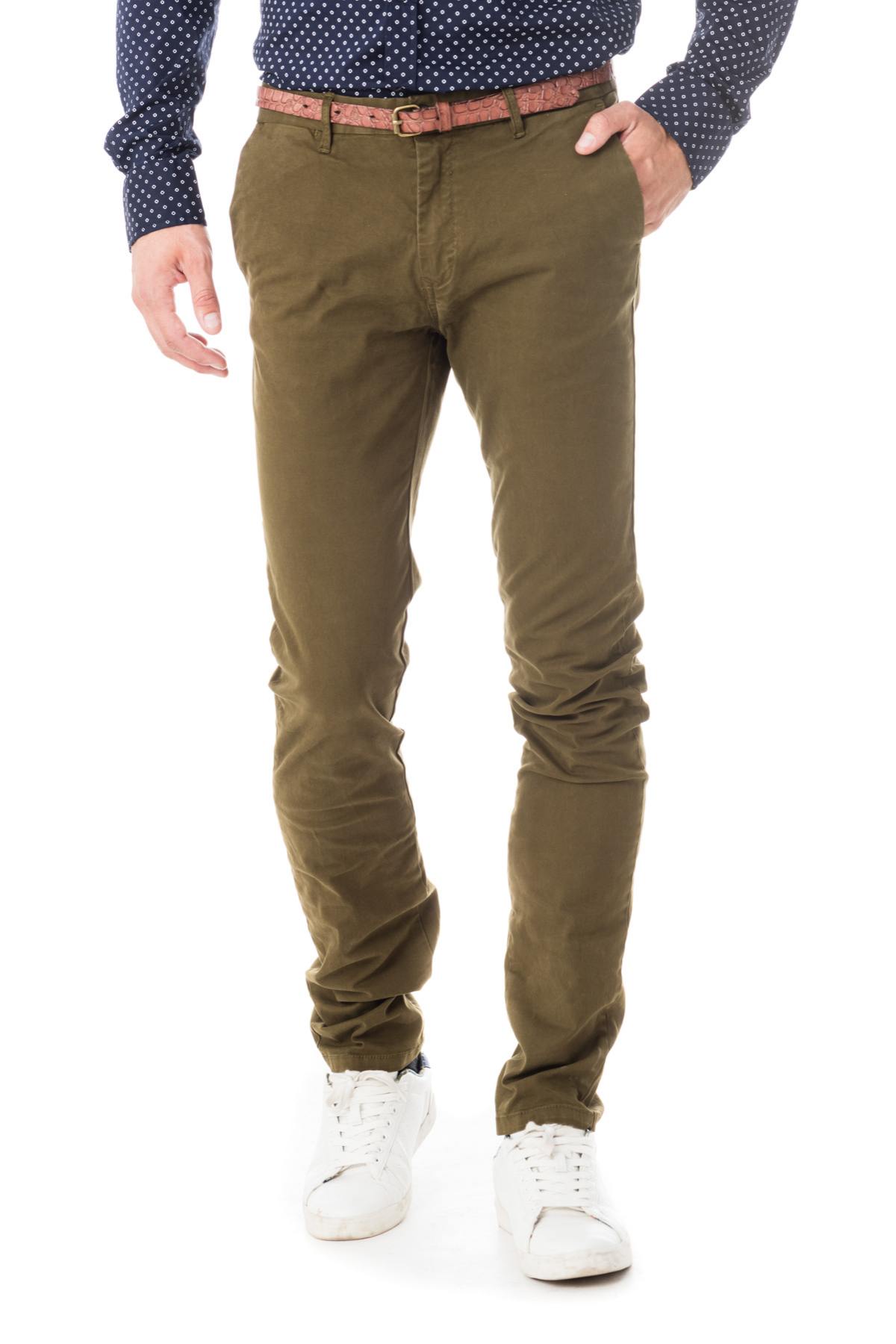 Khaki chino pants - Image n°1