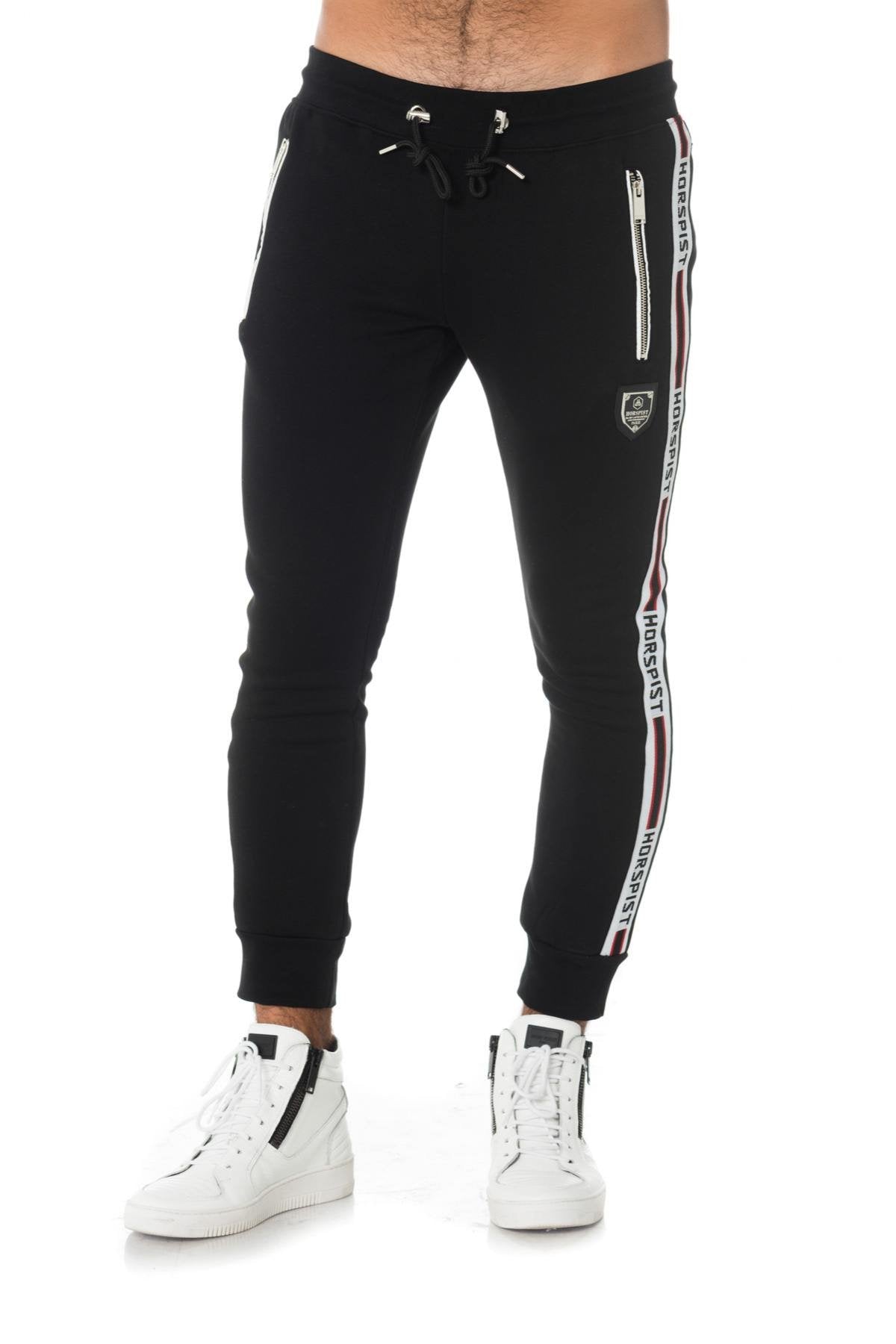 Horspist men's black jogging pants - Image n°5