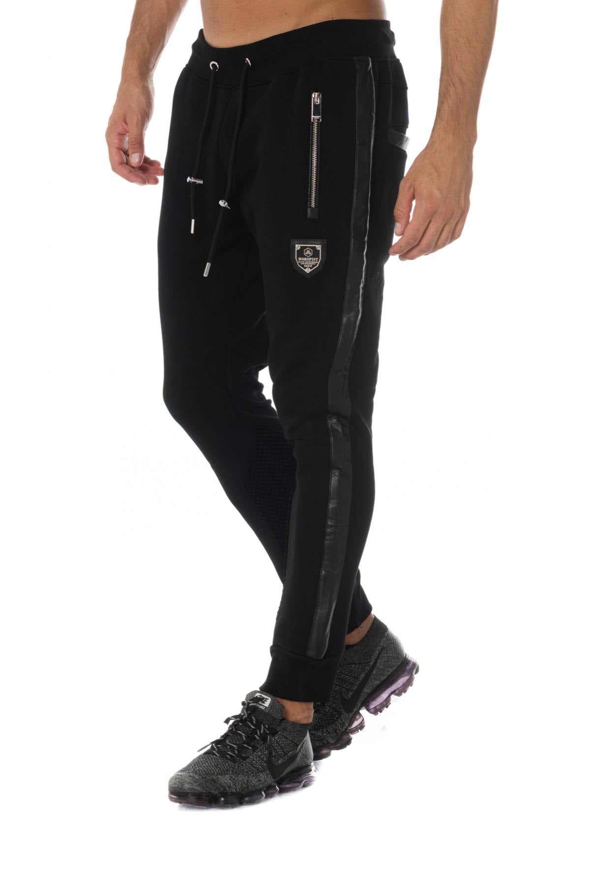 Horspist black jogging pants - Image n°1