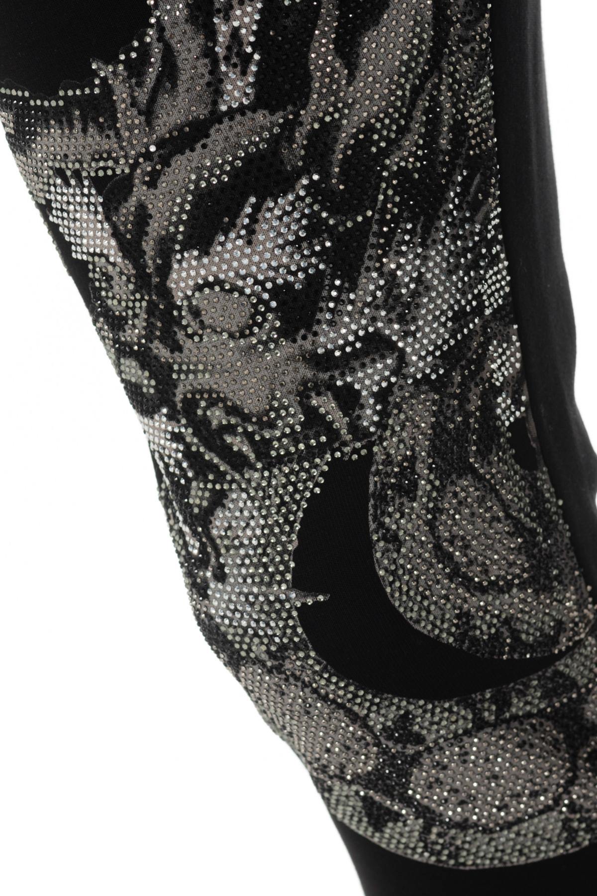 Jogger pants with rhinestone snake and dragon - Image n°9