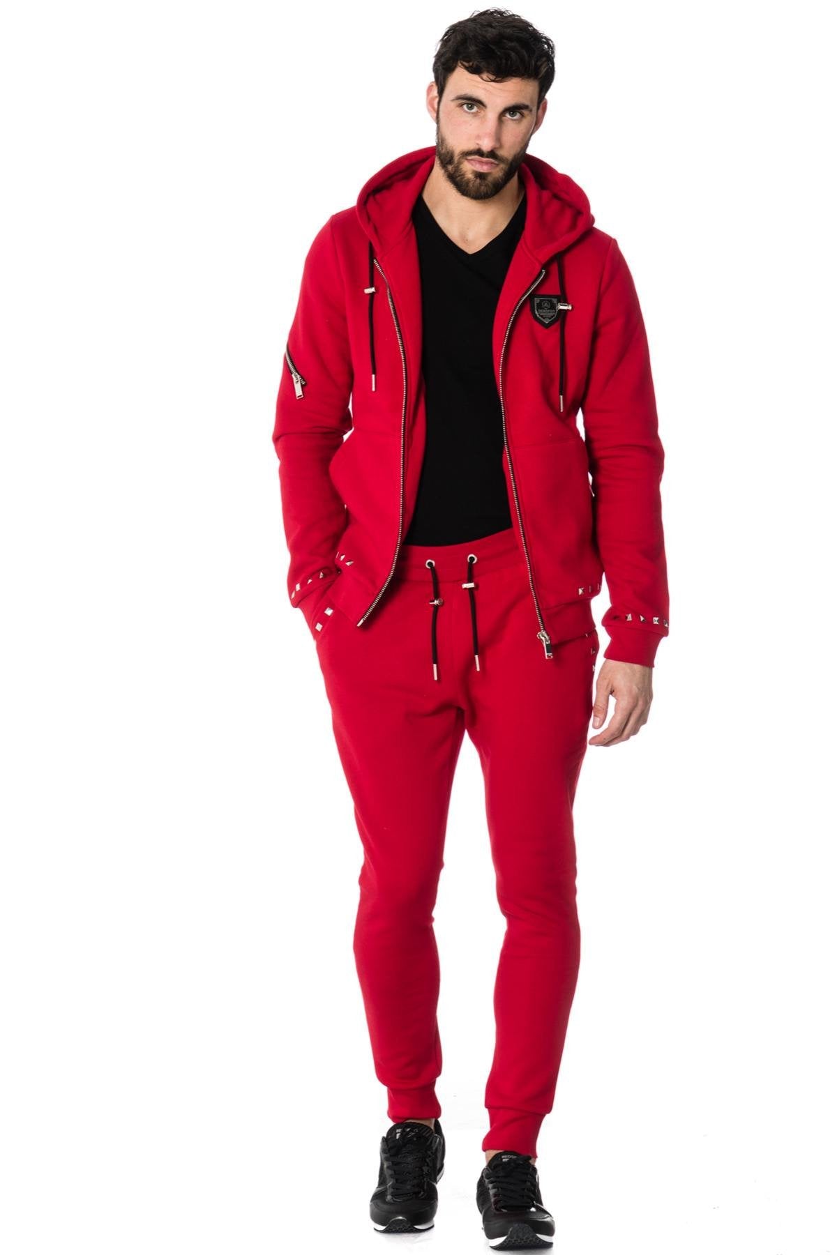 Horspist men's red jogging pants - Image n°8