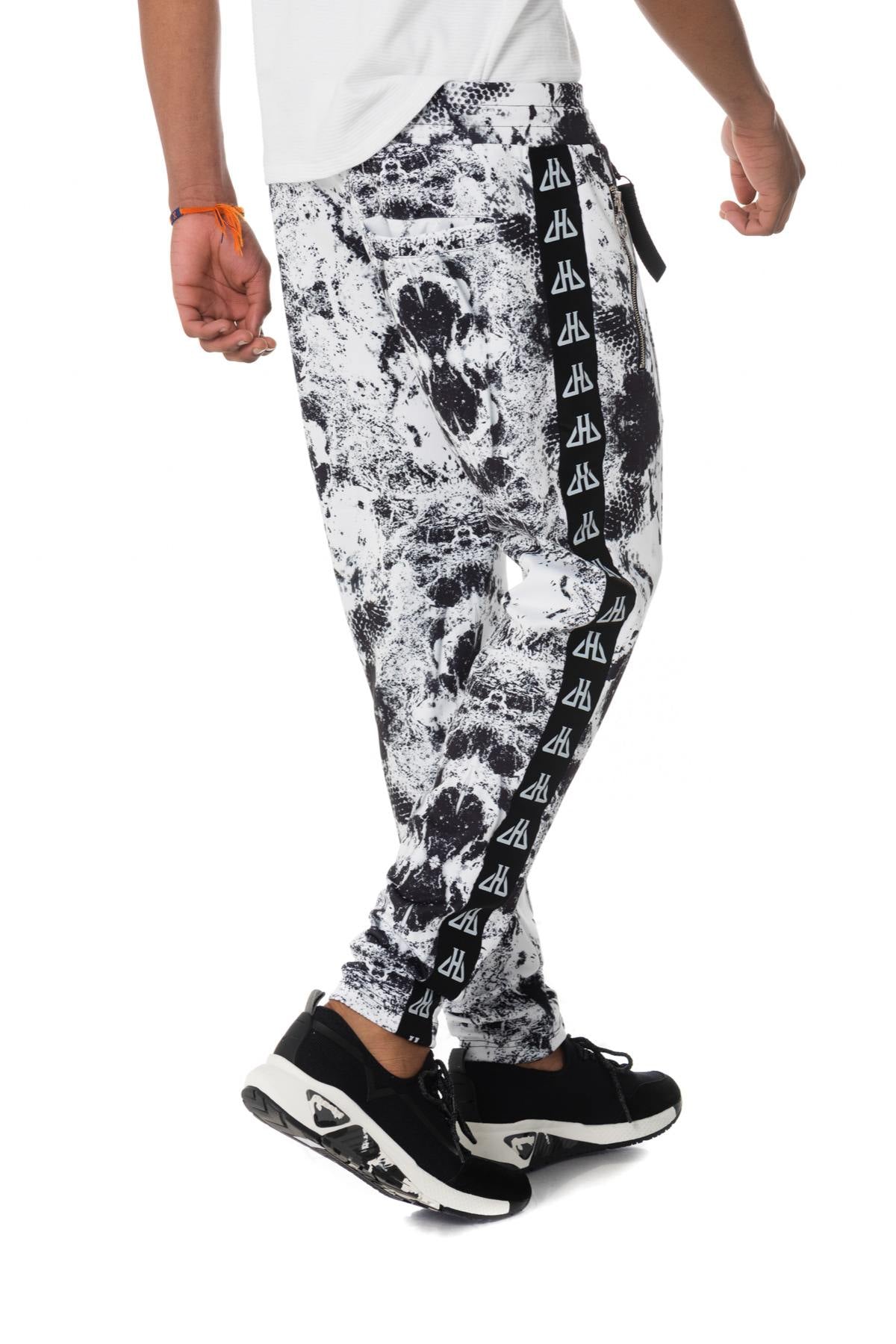 black and white printed jogging pants - Image n°5