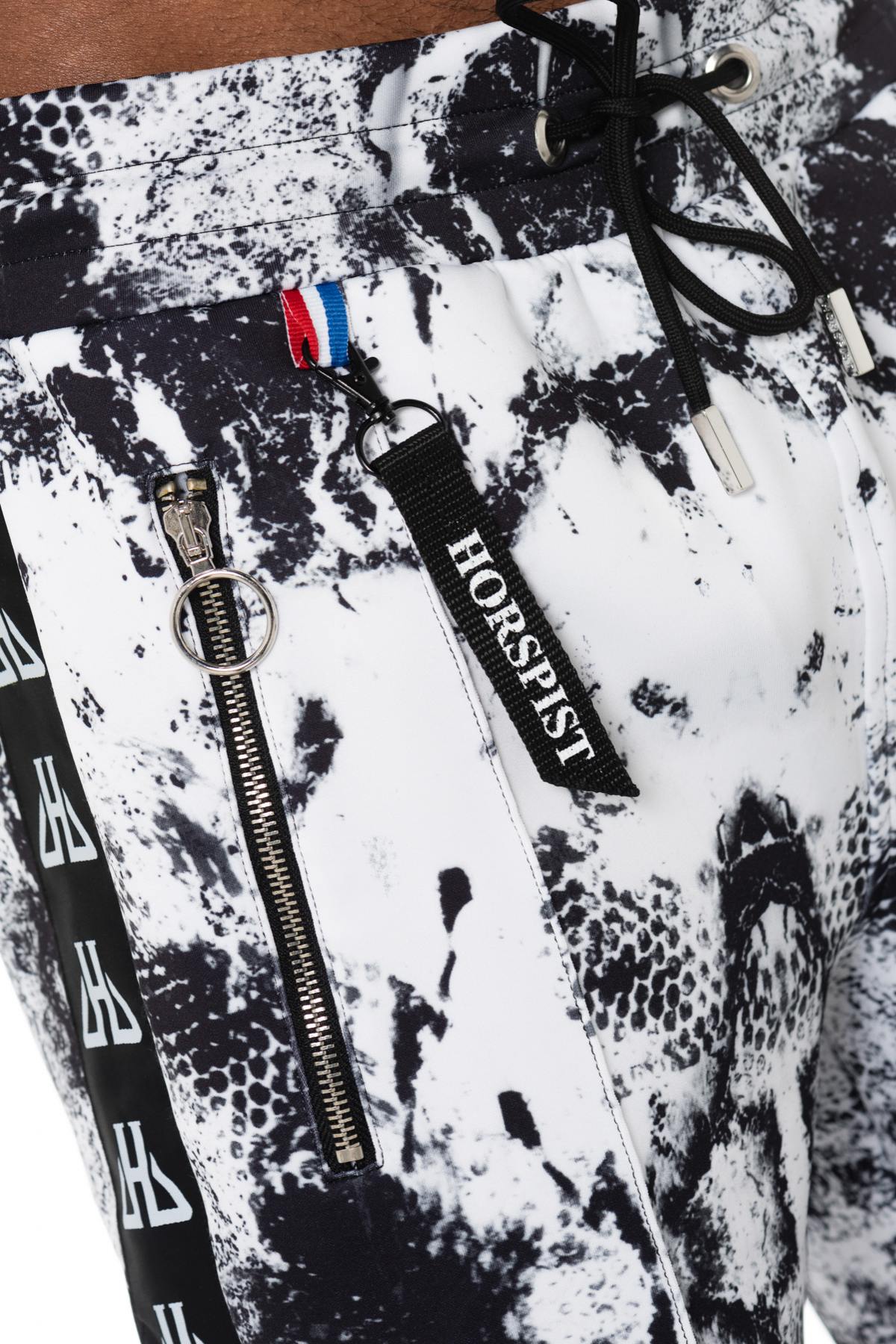 black and white printed jogging pants - Image n°9