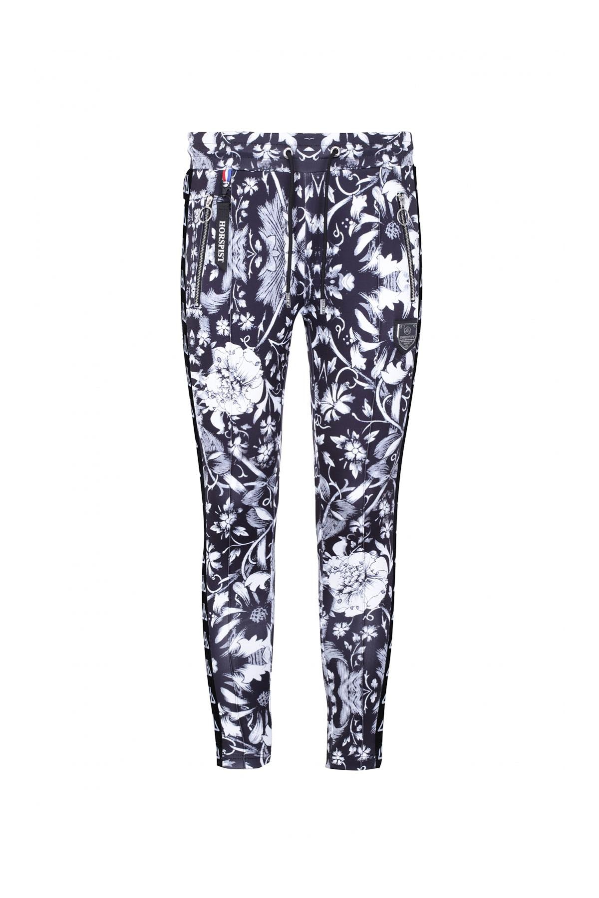 black and white printed sweatpants - Image n°3