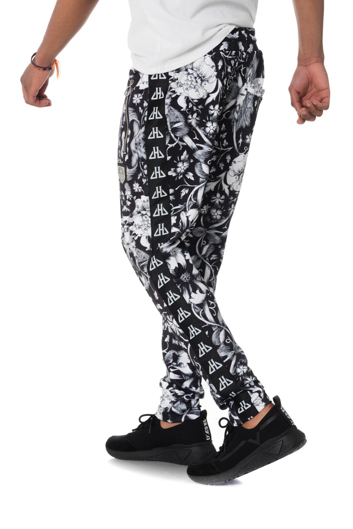 black and white printed sweatpants - Image n°8