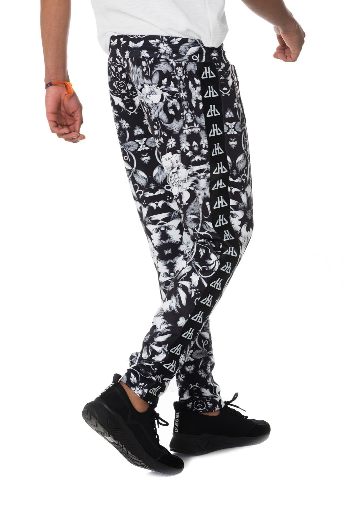 black and white printed sweatpants - Image n°5