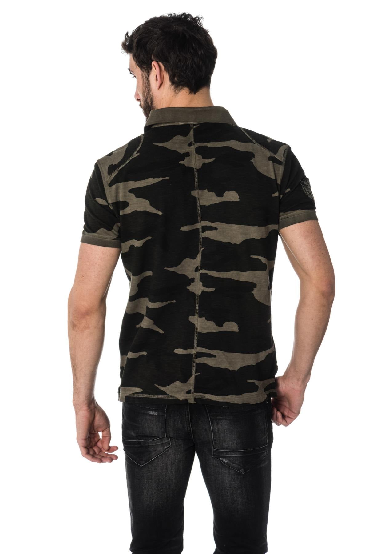 Kaporal men's camouflage polo shirt - Image n°3