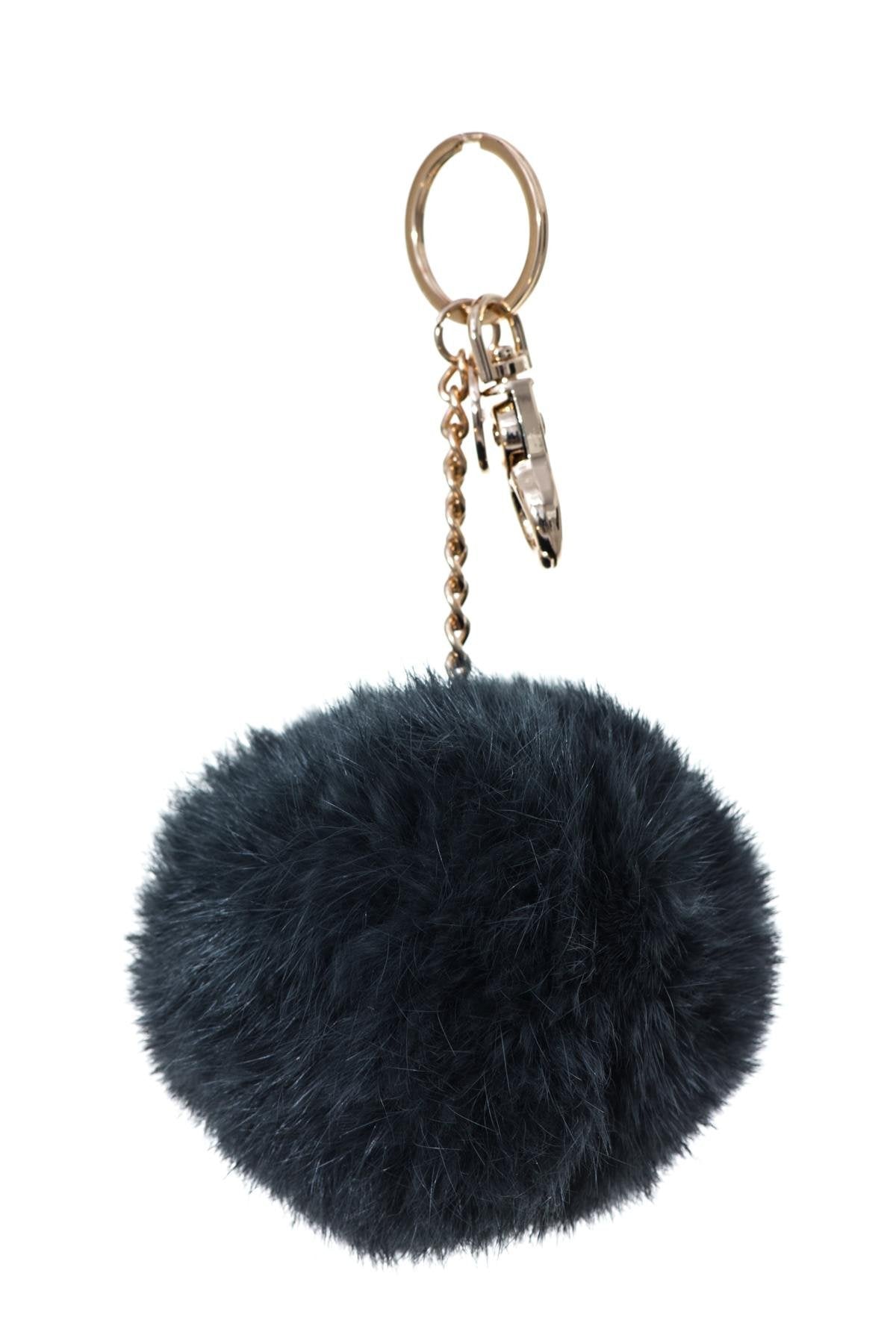 Rabbit fur key ring - Image n°2