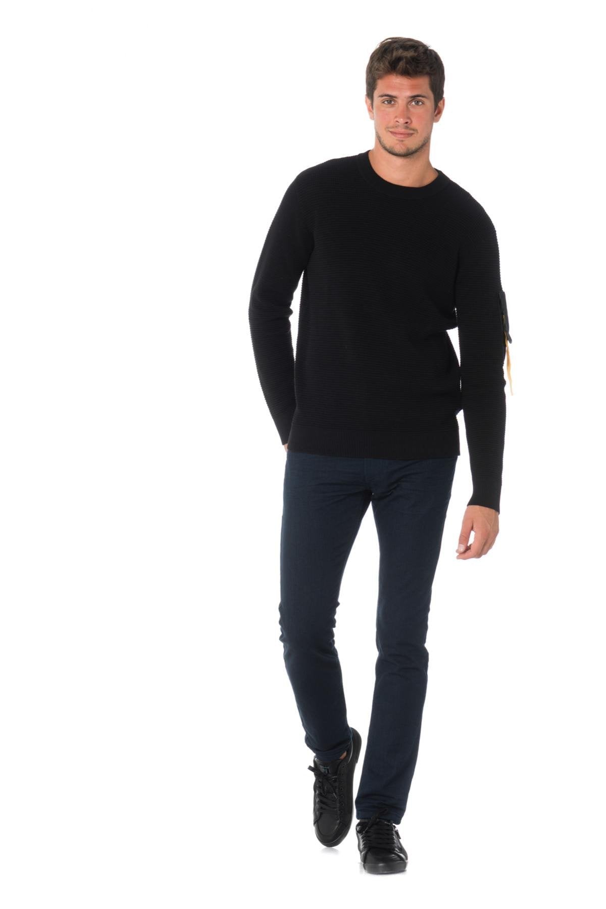 Diesel men's black textured sweater - Image n°3