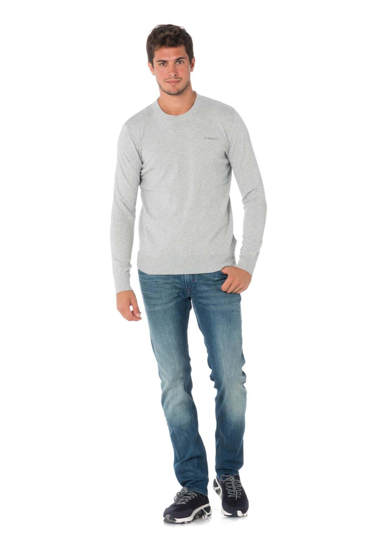 Diesel light gray men's sweater - Image n°2