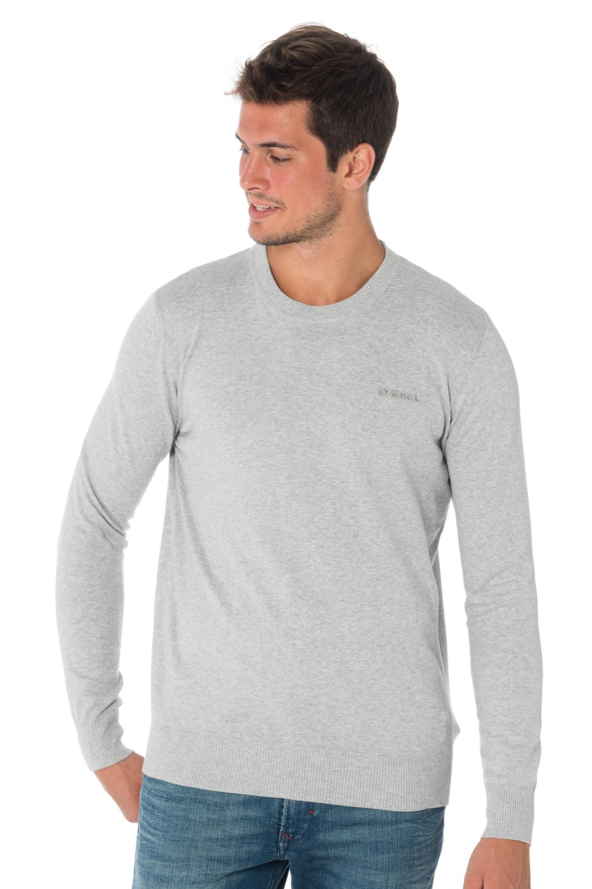 Diesel light gray men's sweater - Image n°1