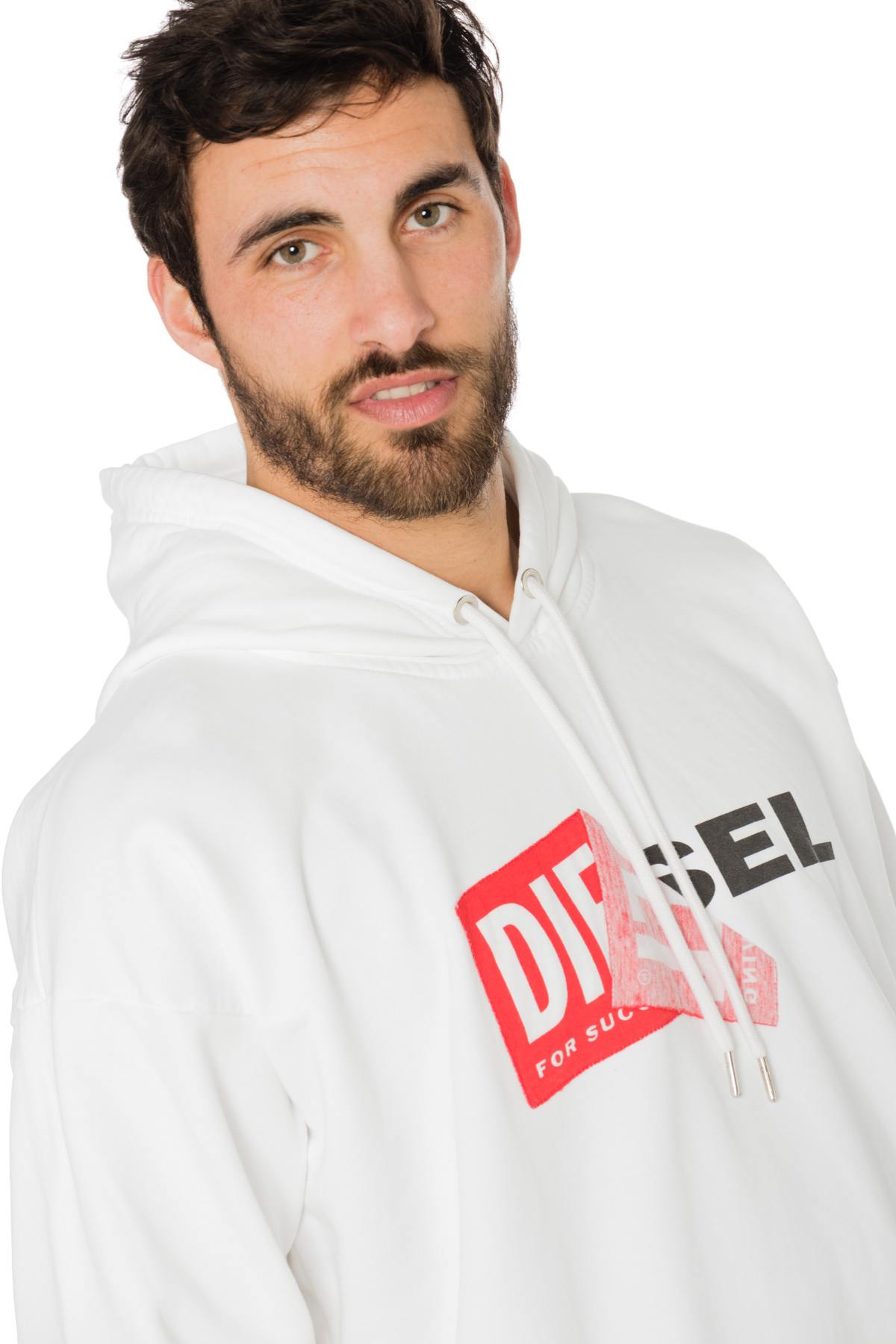 White sweatshirt with Diesel inscription - Image n°4