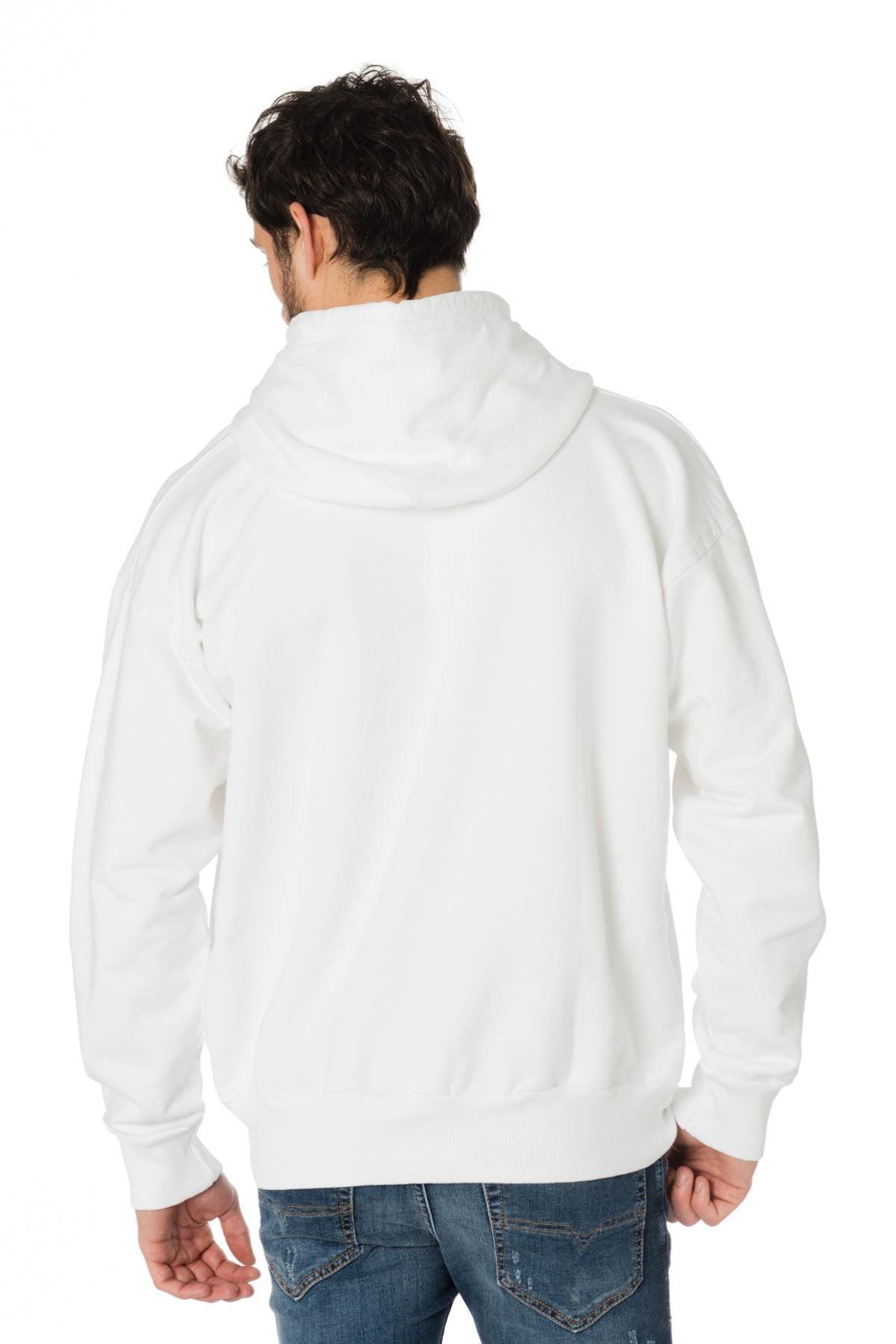 White sweatshirt with Diesel inscription - Image n°3