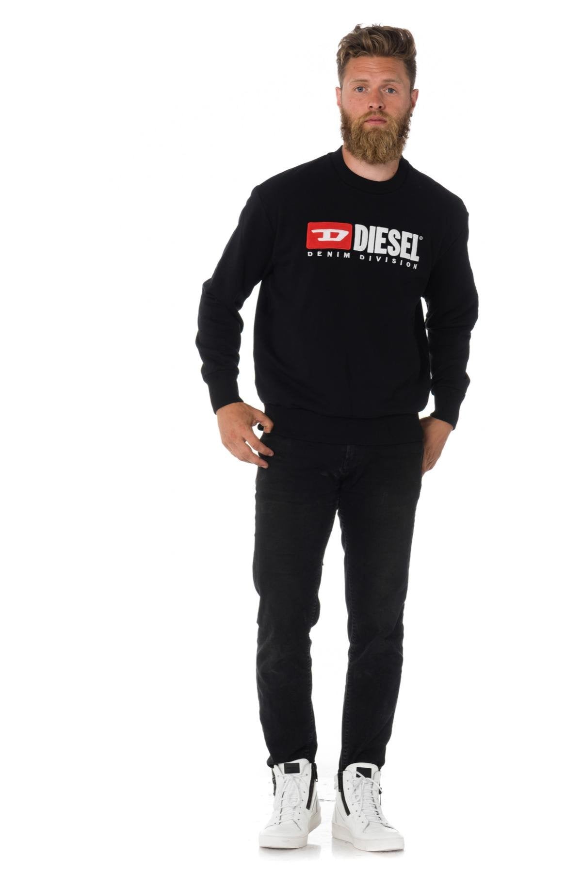 Diesel men's black sweatshirt - Image n°2