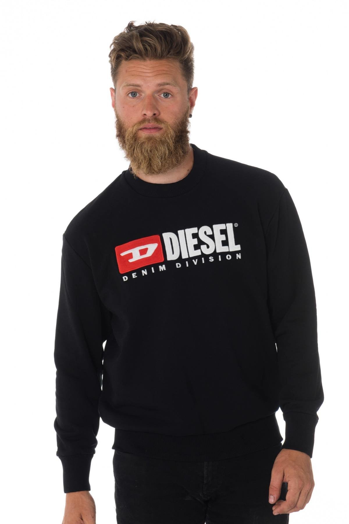 Diesel men's black sweatshirt - Image n°1