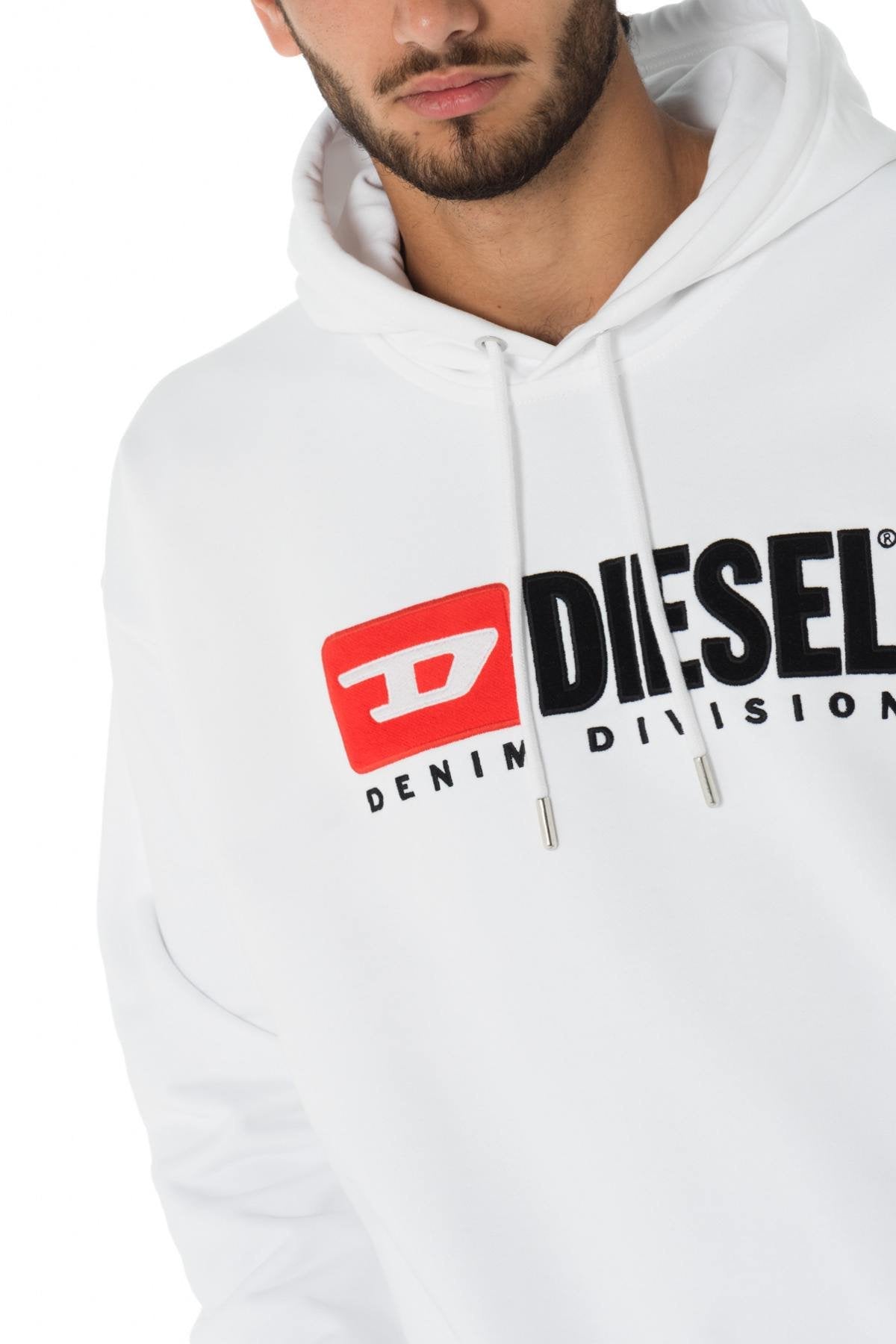 Diesel white hooded sweatshirt - Image n°4