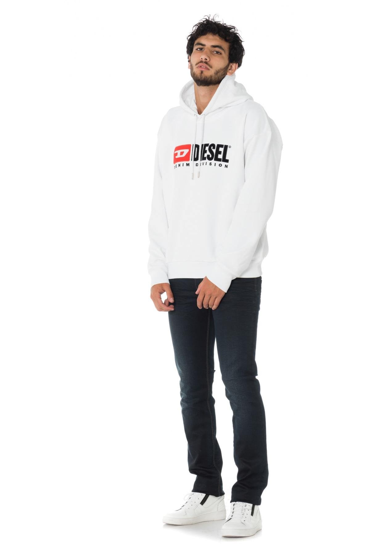 Diesel white hooded sweatshirt - Image n°2