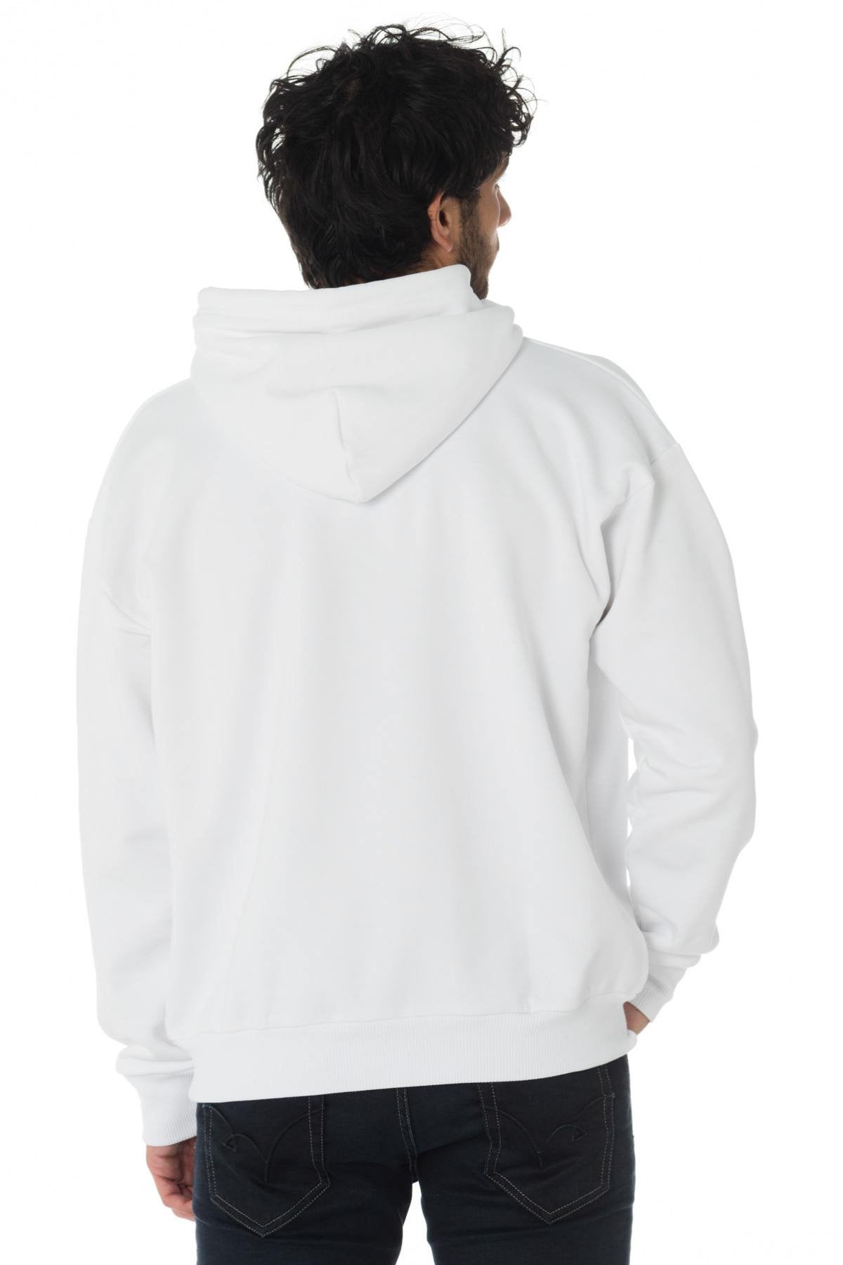 Diesel white hooded sweatshirt - Image n°3