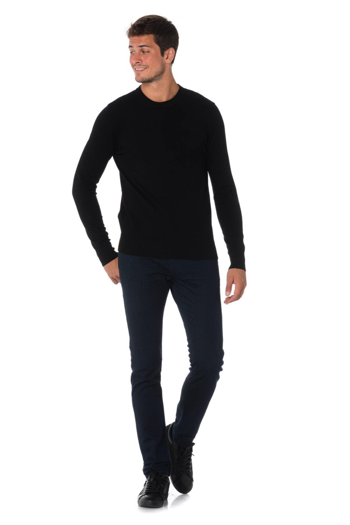 Diesel black cotton sweater - Image n°2