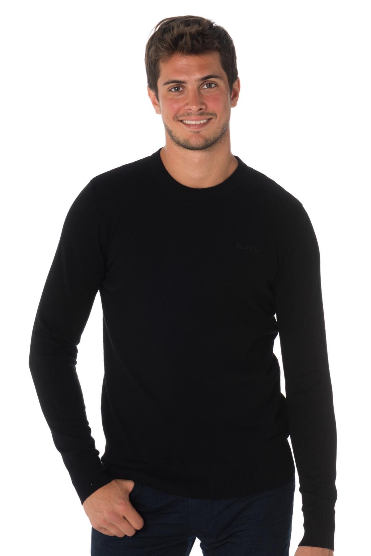 Diesel black cotton sweater - Image n°3