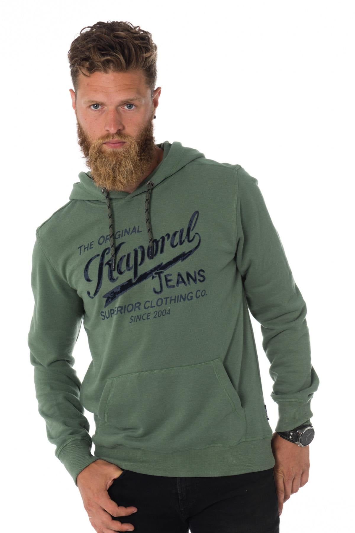 Kaporal green hooded sweatshirt - Image n°3