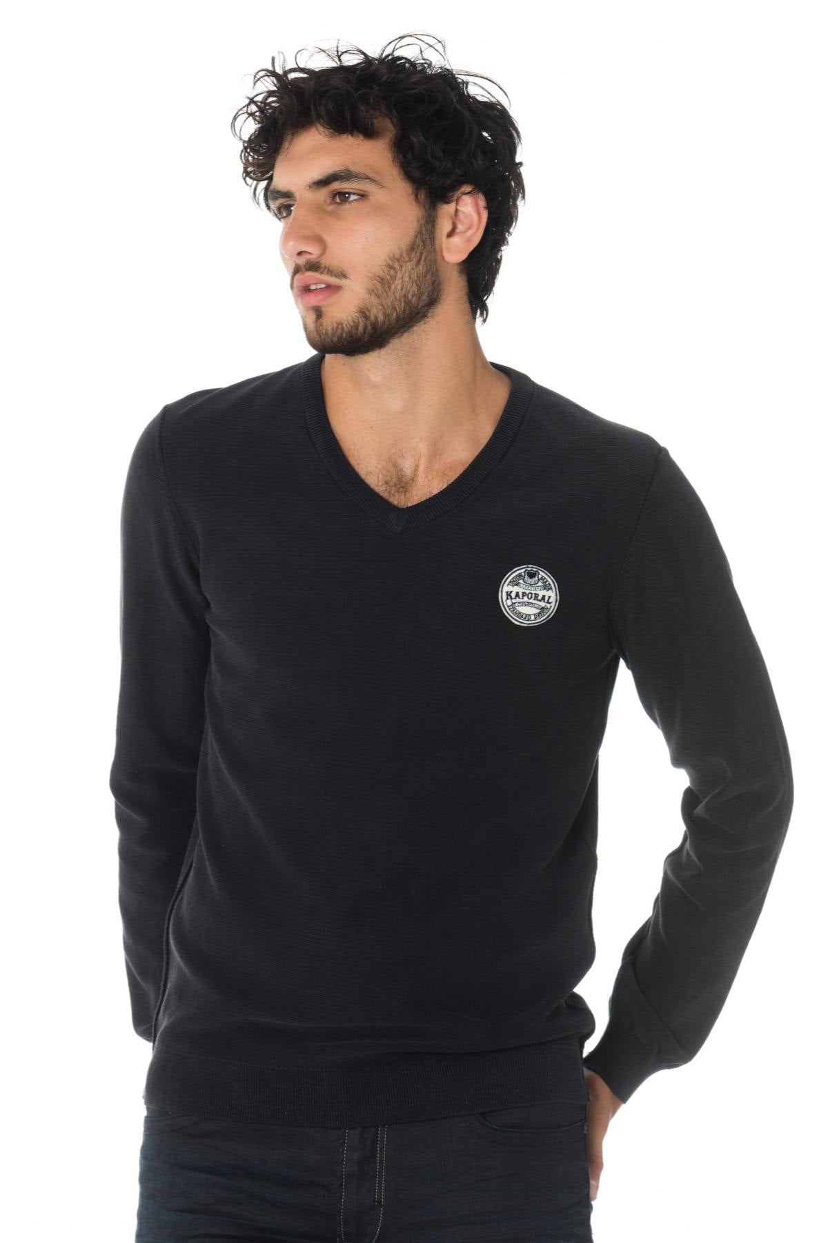 Kaporal men's black sweater - Image n°1