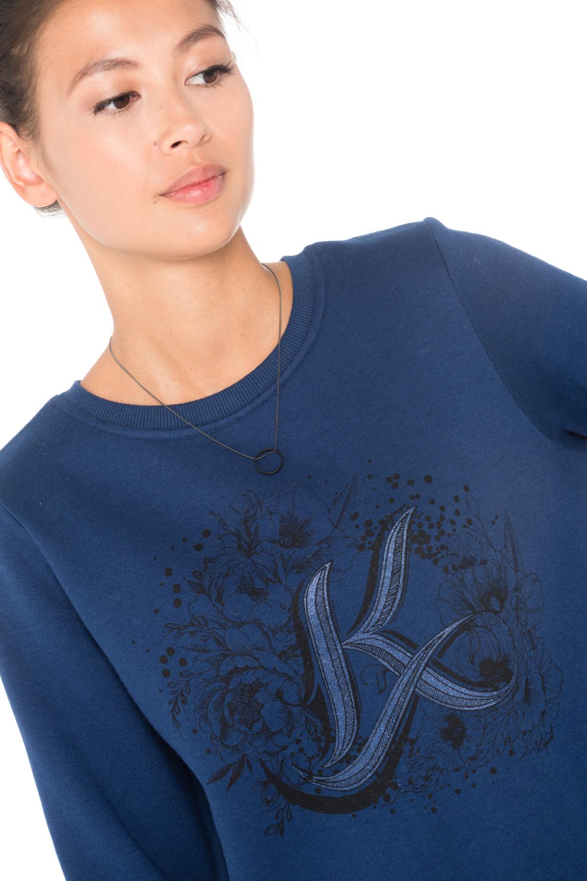 Kaporal women's navy blue sweatshirt - Image n°4