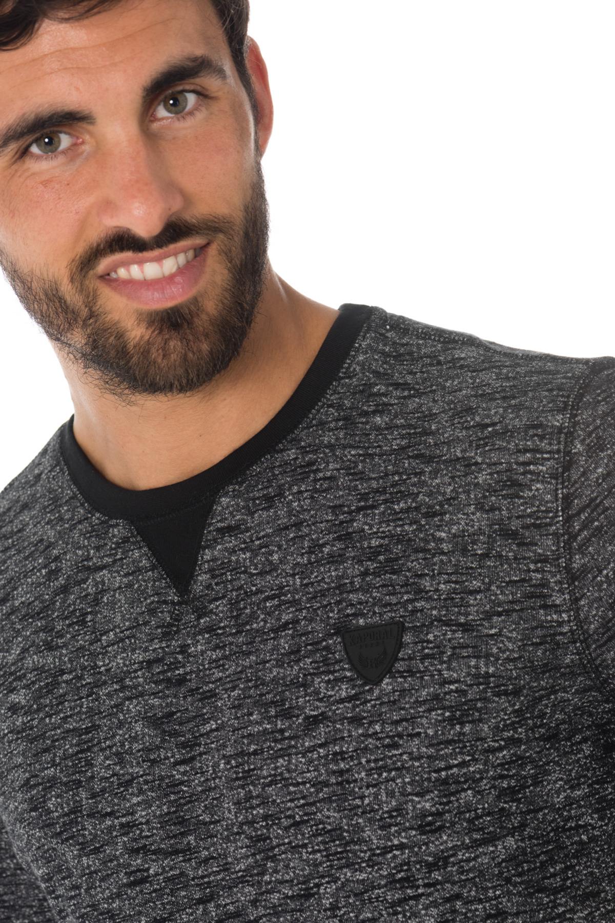 Kaporal black heather men's sweatshirt - Image n°4