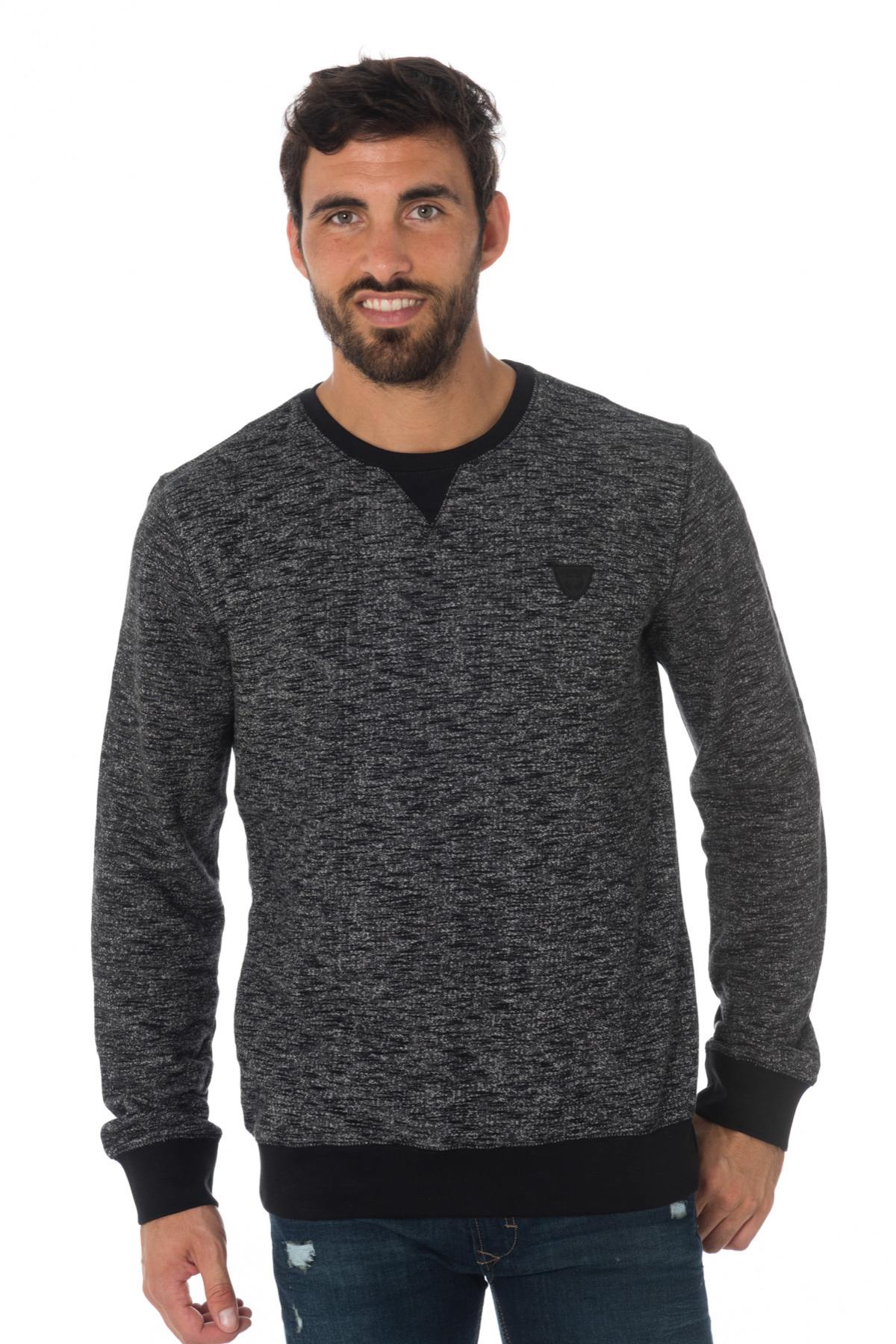 Kaporal black heather men's sweatshirt - Image n°1