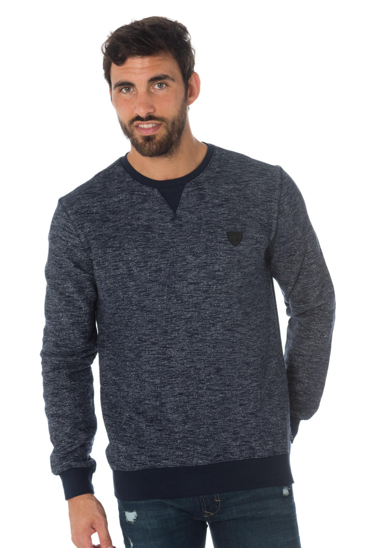 Kaporal men's heather blue sweatshirt - Image n°1