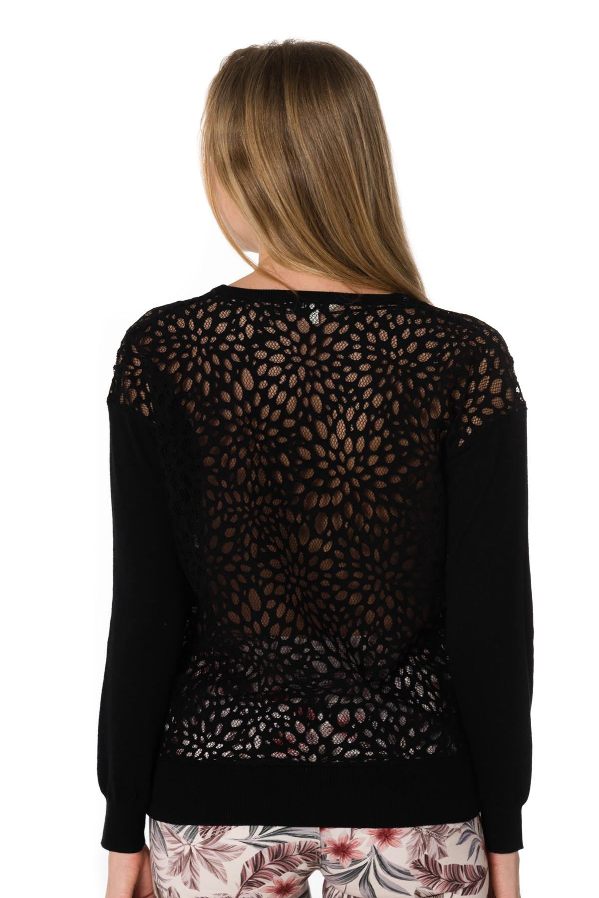 Black vest with lace on the back - Image n°2