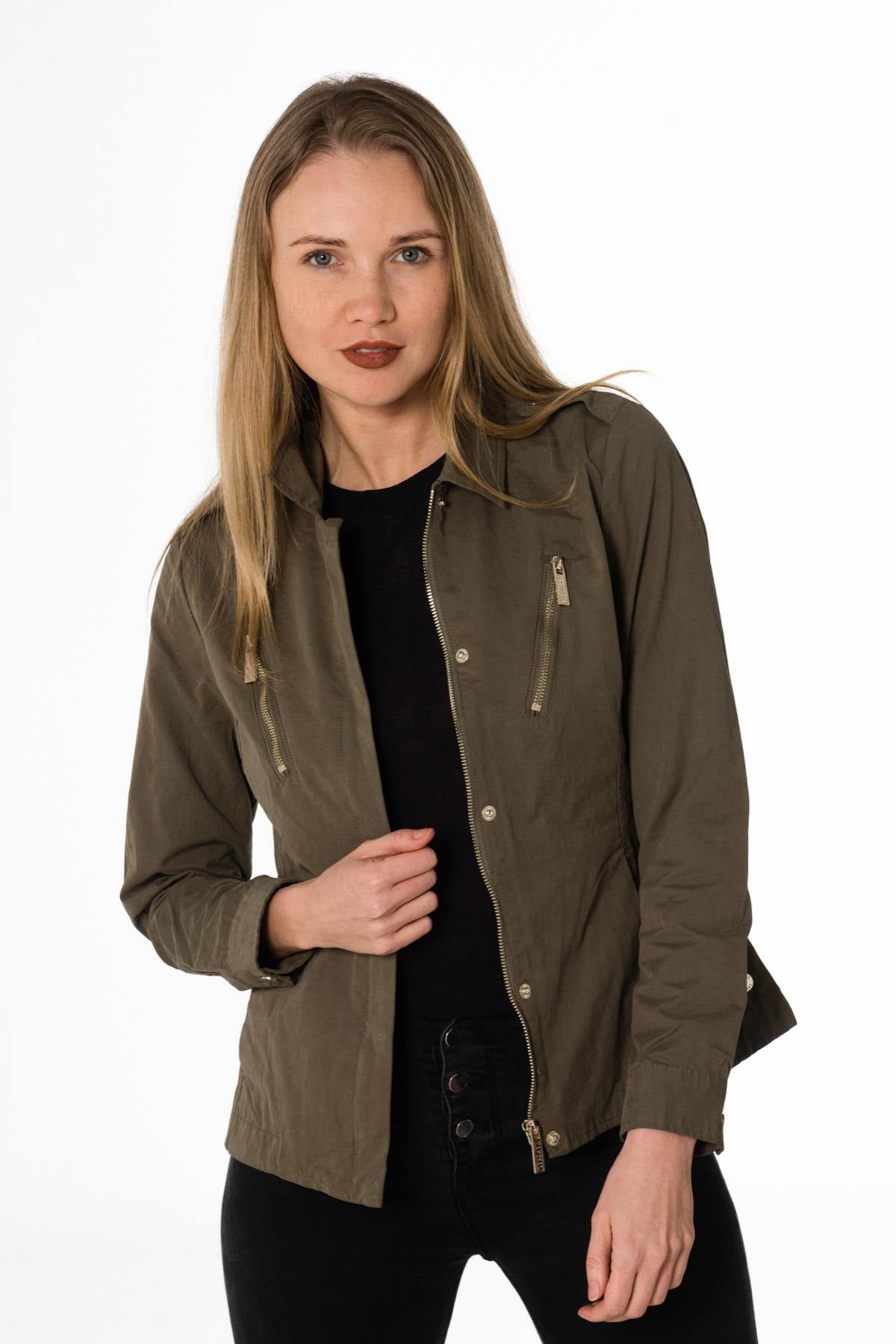 Women's thin military jacket - Image n°1