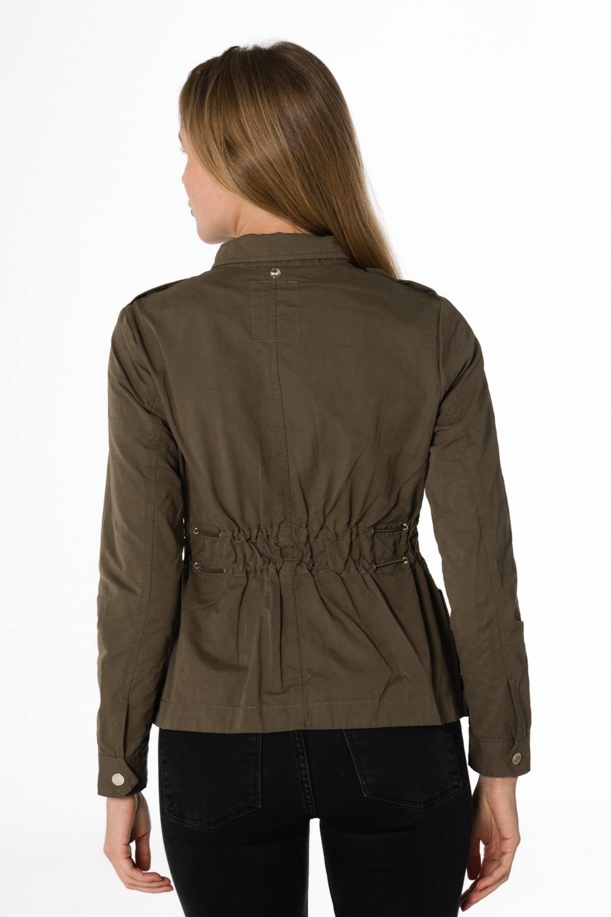 Women's thin military jacket - Image n°4