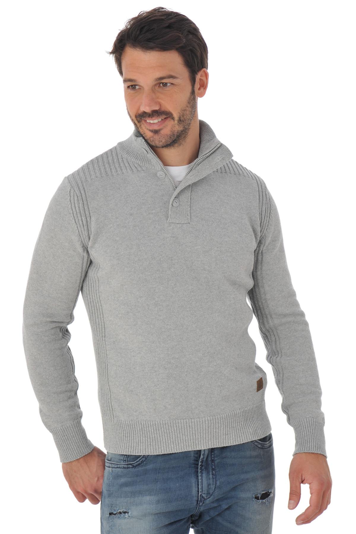 Schott men's cotton and acrylic sweater - Image n°1