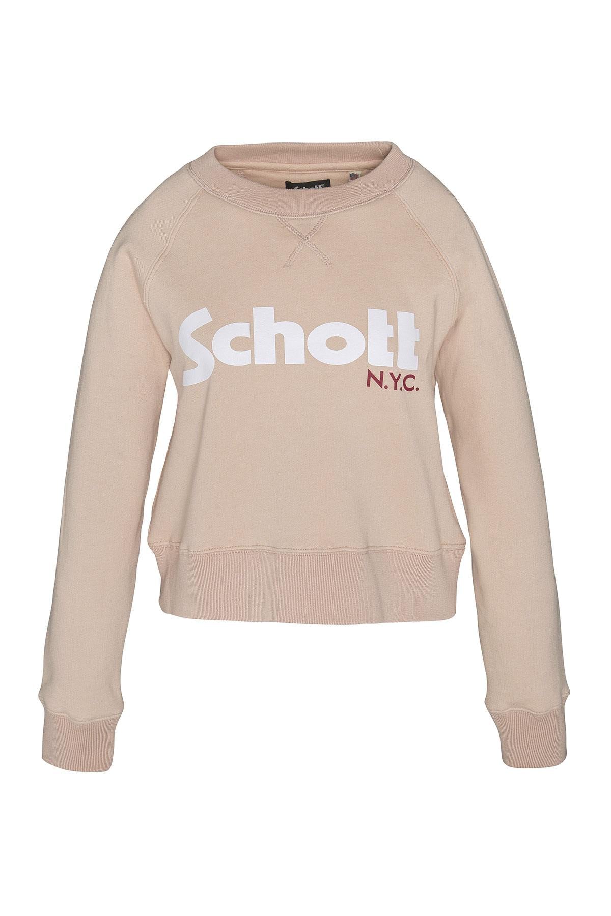 Schott women's pink sweatshirt - Image n°3