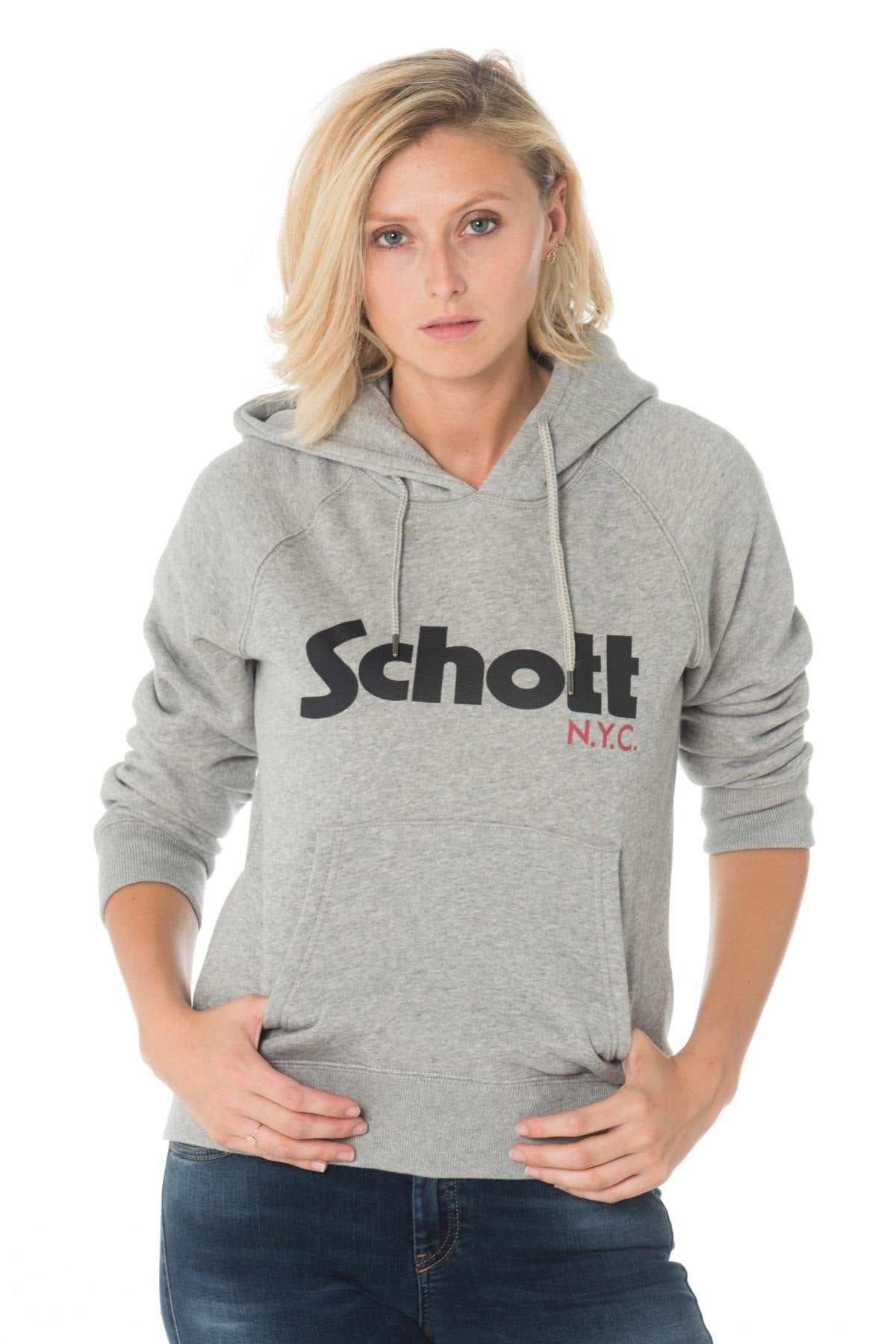 Schott women's hooded sweatshirt - Image n°5