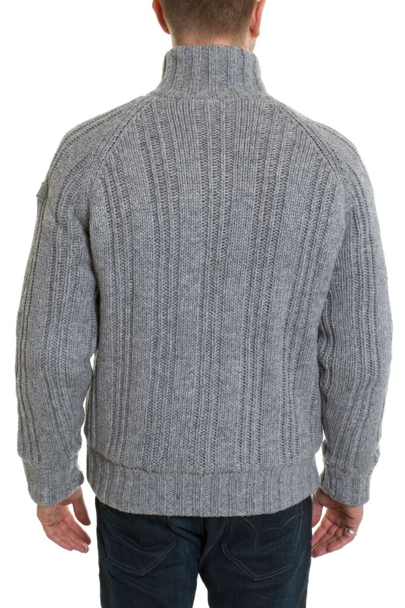 Warm Schott wool sweater Gray - Image n°4