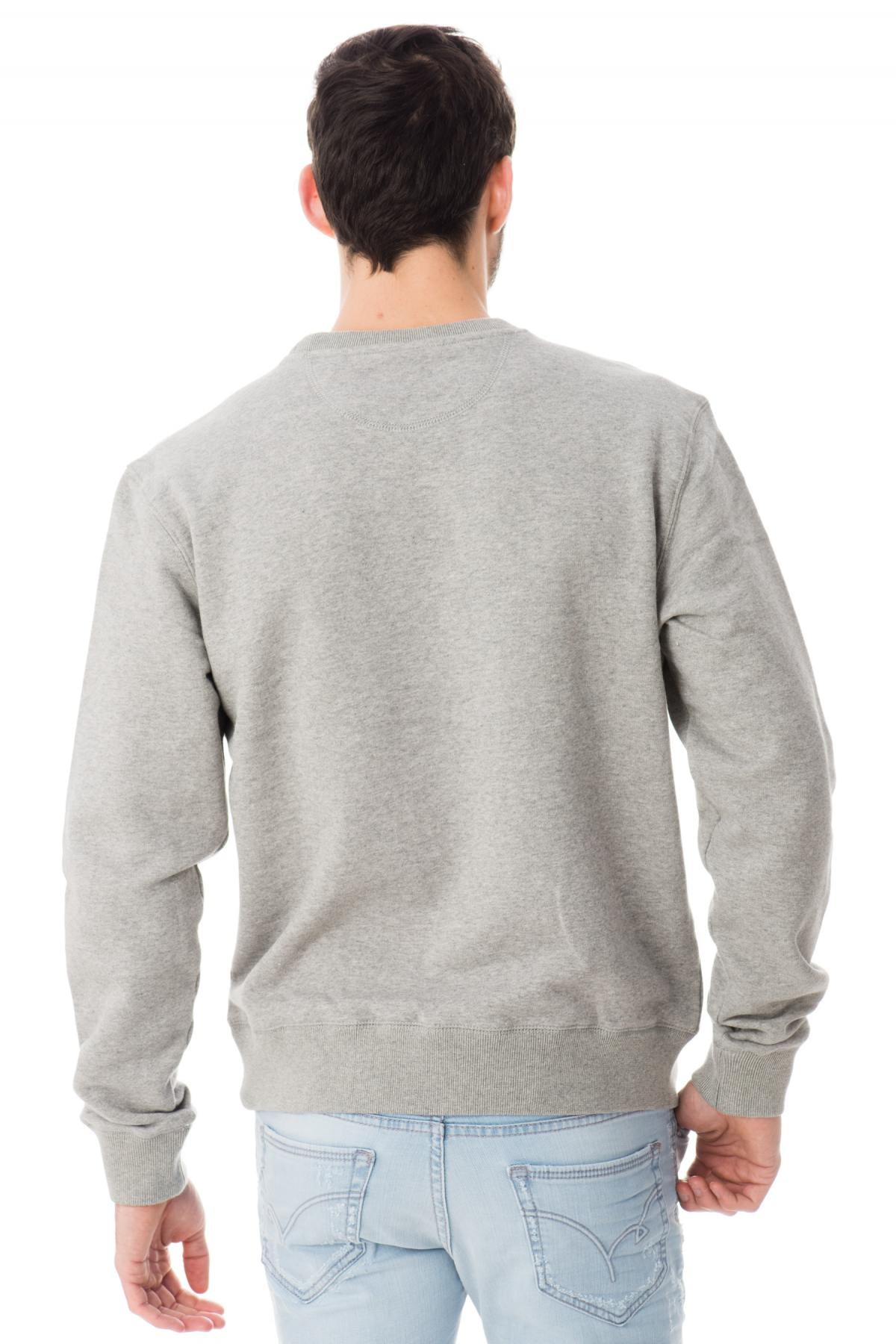 Original Schott heather gray sweatshirt jumper - Image n°3