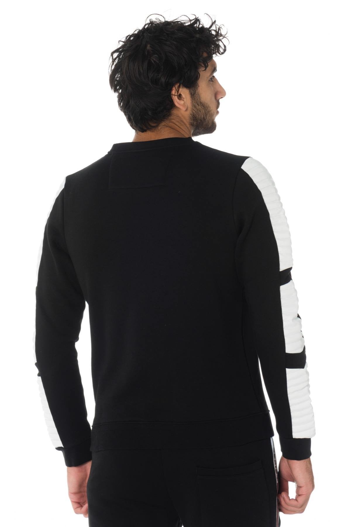 Horspist men's black and white sweatshirt - Image n°6