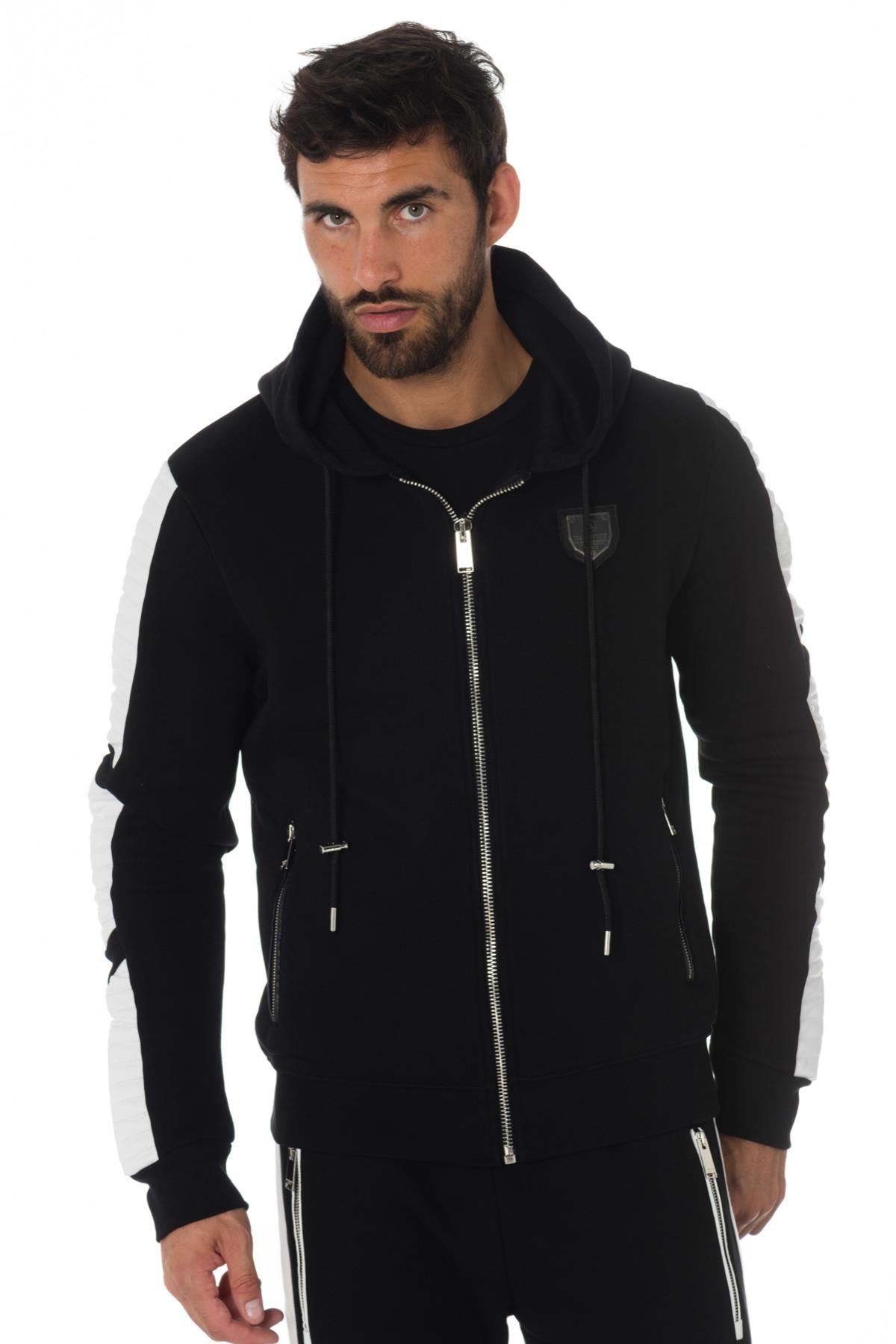 Black/White Horspist Zip Hoodie - Image n°6